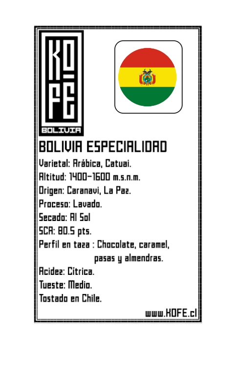 Bolivia Caranavi 500 gr.