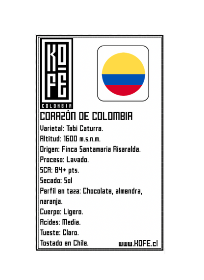 Corazón de Colombia 250 gr